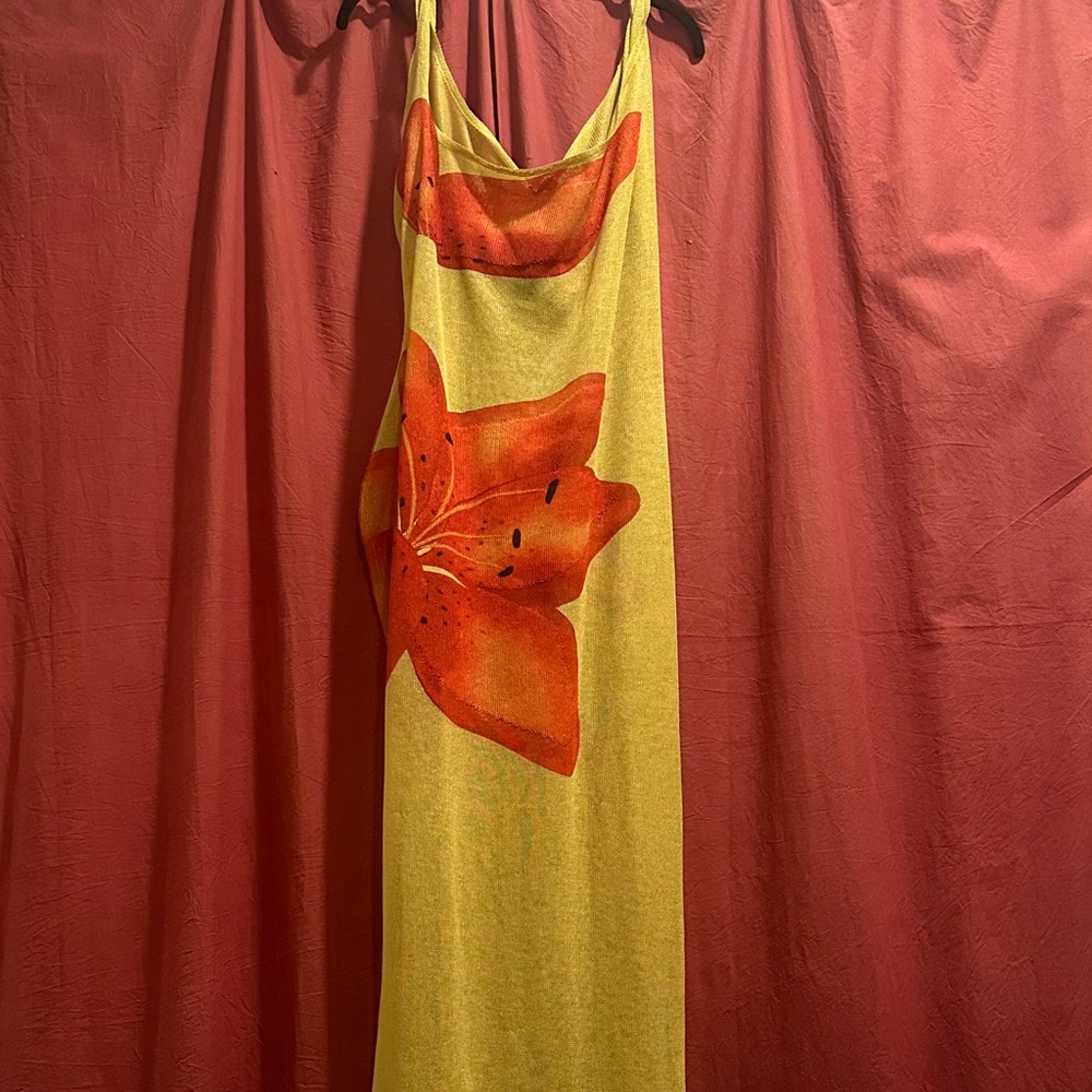 Hanifa Chartreuse Maxi Dress - Picture 3 of 4